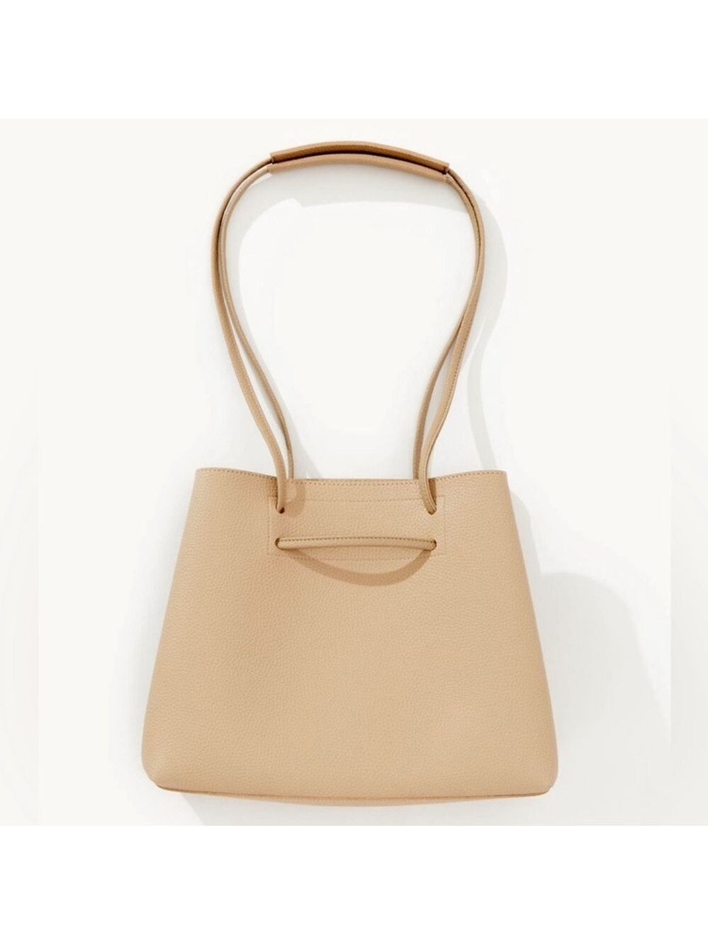 8 Other Reasons TAN Vegan Leather Tote Bag | NEW |Slouchy Crossbody Bucket Bag - Picture 6 of 10